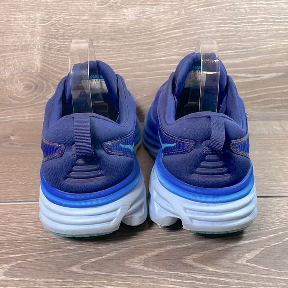 Hoka One One Bondi 8 Mens Size 11.5D Bellwether Blue Bluing Running Sneakers - Picture 4 of 13